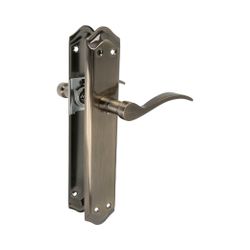Amig 20373 | manilla con placa beta pb85 | 256 x 48 mm | latón | cuero