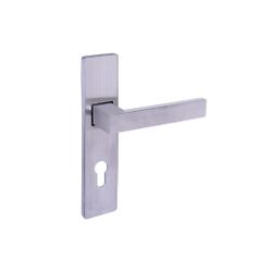 Manilla tundra de placa cuadrada, privacidad 72mm inox 316l.