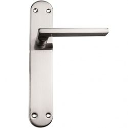 MANILLA ZAMAK PLACA RECTA 250MM.CR.SATIN