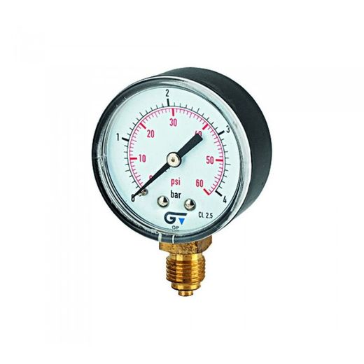 MANOMETRO DM 63 GLICERINA POST.1/4" INOX AISI 604
