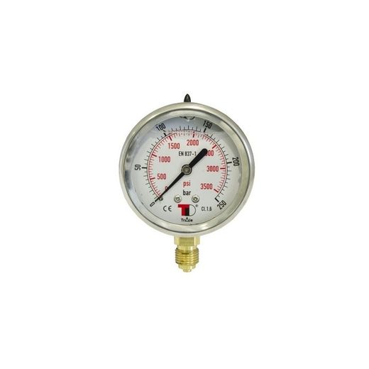 MANOMETRO DN63 VERTICAL 1/4 BSP 0-160