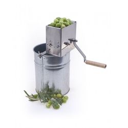 MAQUINA RAJAR ACEITUNAS CON CUBO