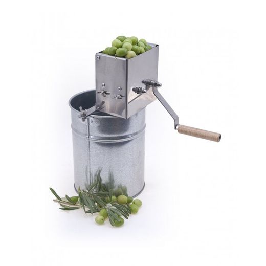 MAQUINA RAJAR ACEITUNAS CON CUBO