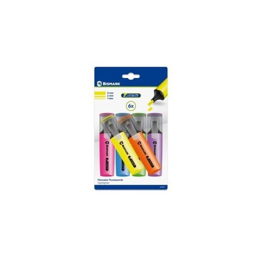 MARCADOR FLUORESCENTE LONG-LIFE NEON BL6