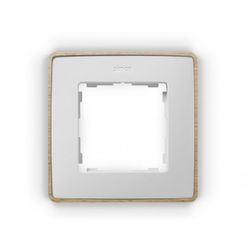 MARCO 1 ELEMENTO BLANCO BASE MADERA