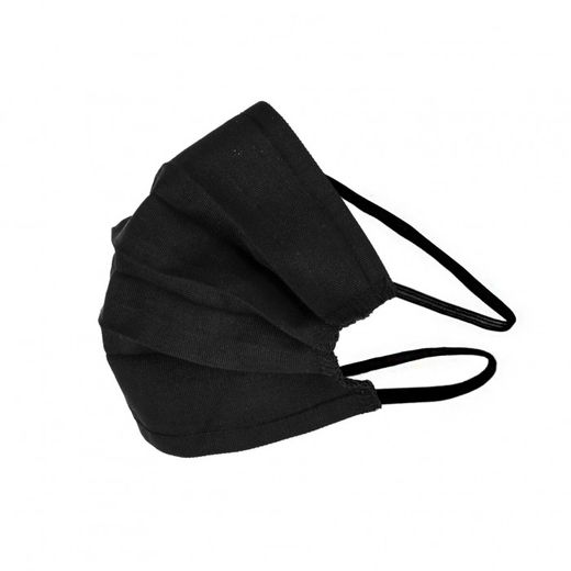 MASCARILLA HIGIENICA REUTILIZABLE ANCHA NEGRA 100 LAV