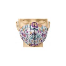 MASCARILLA REUTILIZABLE TEXTIL FLORES CLARA