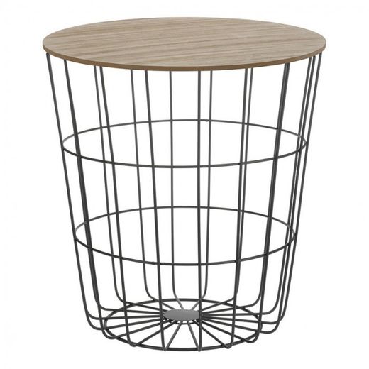MESA MADERA/ACEROD.39XH41 CM