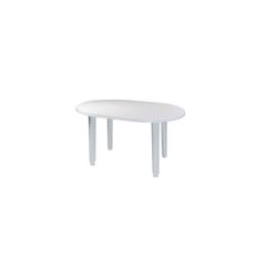MESA OVAL 130 X 90 CM. BLANCO