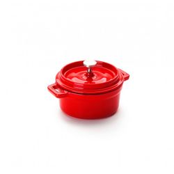 MINI COCOTTE REDONDA ROJA 10X4,50 CM