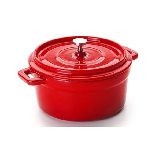 MINI COCOTTE REDONDA ROJA 13X8 CM