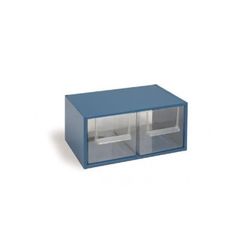 MODULO METALICO APILABLE 2 CAJONES (312X182X133)