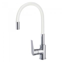 MONOMANDO ARTIC FREGADERO GOMA FLEXIBLE BLANC