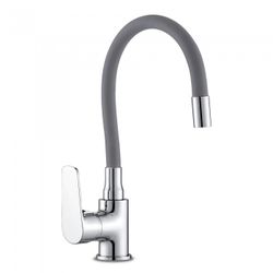 MONOMANDO JAVA FREGADERO GOMA FLEXIBLE GRIS
