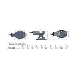 MORDAZA TRIAXIAL MV3-125