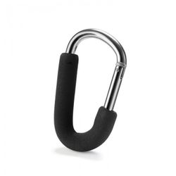 MOSQUETON PARA COCHECITO DE BEBE NEGRO