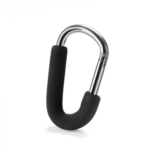 MOSQUETON PARA COCHECITO DE BEBE NEGRO