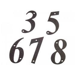 NUMERO 7-4" ACERO NEGRO (D)
