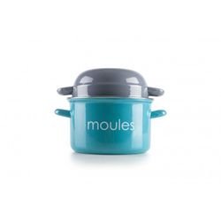 OLLA PARA MEJILLONES TURQUESA 18 CM