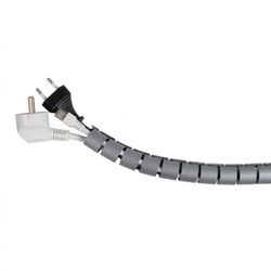 ORGANIZADOR CABLES GRIS 2M D.25MM C/GUIA