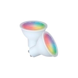 PACK 2 BOMBILLAS LED WIFI INTELIGENTES GU10 5W 400LM CCT (2700-6500K) DIMABLE & RGB
