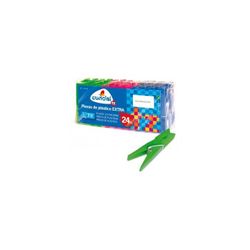 PACK 24 PINZAS POLIPROPILENO 75 MM.