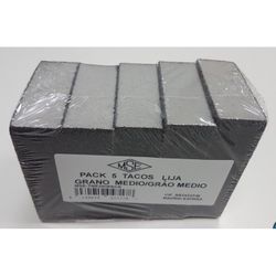 PACK 5 TACOS ABRASIVOS 95X70X25 MM. GRANO MEDIO