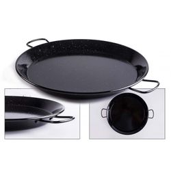 PAELLERA DE ACERO VITRIFICADO DE 46 CM.