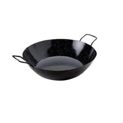 PAELLERA ESMALT.HONDA C/ASAS 32 CM.