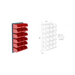 PANEL MURAL PORTACUBETAS 18 V-BULL 3 V-640 H 3 18