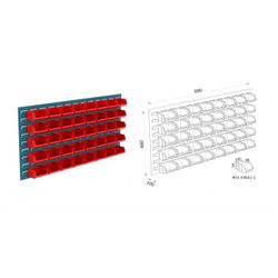 PANEL MURAL PORTACUBETAS 40 V-BULL 1 V-640 H 2 40