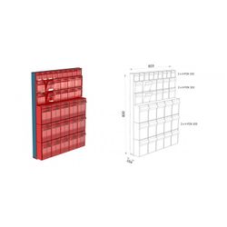 PANEL PORTACUBETAS-1 V-FOX 101- 2 V-FOX 102-3 V-FOX 103