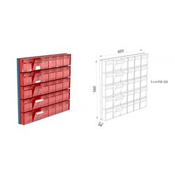 PANEL PORTACUBETAS- 5 V-FOX 102