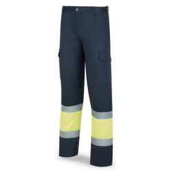 PANTALON ALTA VISIBILIDAD AMARILLO AZUL T-58