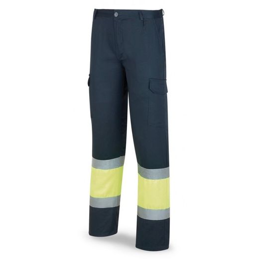 PANTALON ALTA VISIBILIDAD AMARILLO AZUL T-58