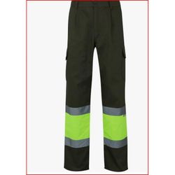 PANTALON BICOLOR AV VERDE CAZA/AMARILLO FLUOR 5XL