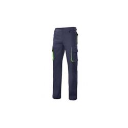 PANTALON BICOLOR AZUL MARINO/VERDE LIMA T-44