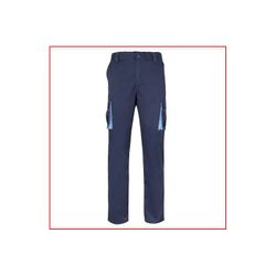 PANTALON BICOLOR AZUL NAVY/CELESTE T-42