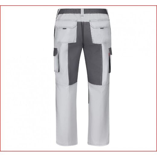 PANTALON BICOLOR BLANCO/GRIS T-42