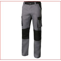 PANTALÓN BICOLOR GRIS/NEGRO T-34