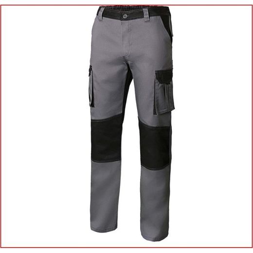 PANTALÓN BICOLOR GRIS/NEGRO T-34