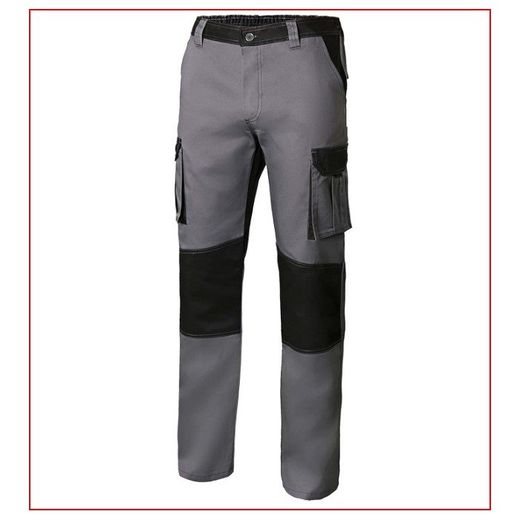 PANTALON BICOLOR GRIS/NEGRO T-36