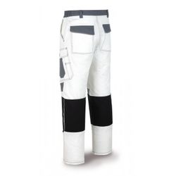PANTALON BLANCO/GRIS PRO T-3840 (588PCBG/3840)