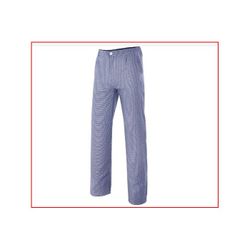 PANTALON COCINA PATA DE GALLO AZUL BLANCO T-38