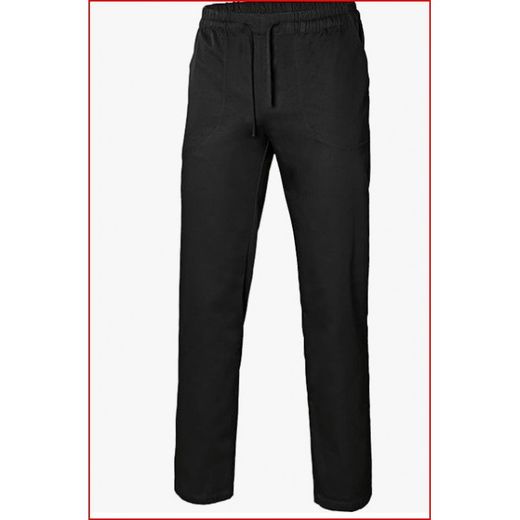 PANTALON COCINA POPELIN NEGRO T-L