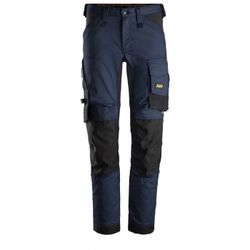 PANTALON ELASTICO ALLROUNDWORK AZUL MARINO-NEGRO T-048