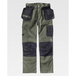 PANTALON REF.B1419 VERDE KAKI+NEGRO T-42