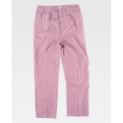 PANTALON REF.B1425 CUADROS VICHI GRANATE T-46