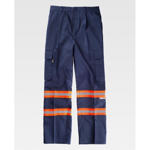PANTALON REF.B1436 MARINO+NARANJA A.V. T-48