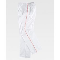 PANTALON REF.B9350 BLANCO+NARANJA T-S